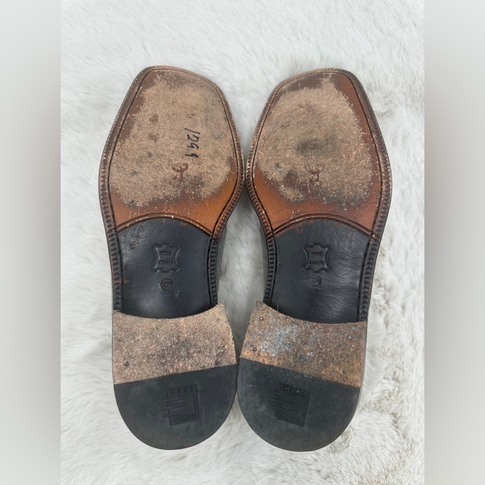 David Eden Ostrich Leg Horse Bit Loafers Men’s Dress shoes 10.5 - Picture 9 of 11